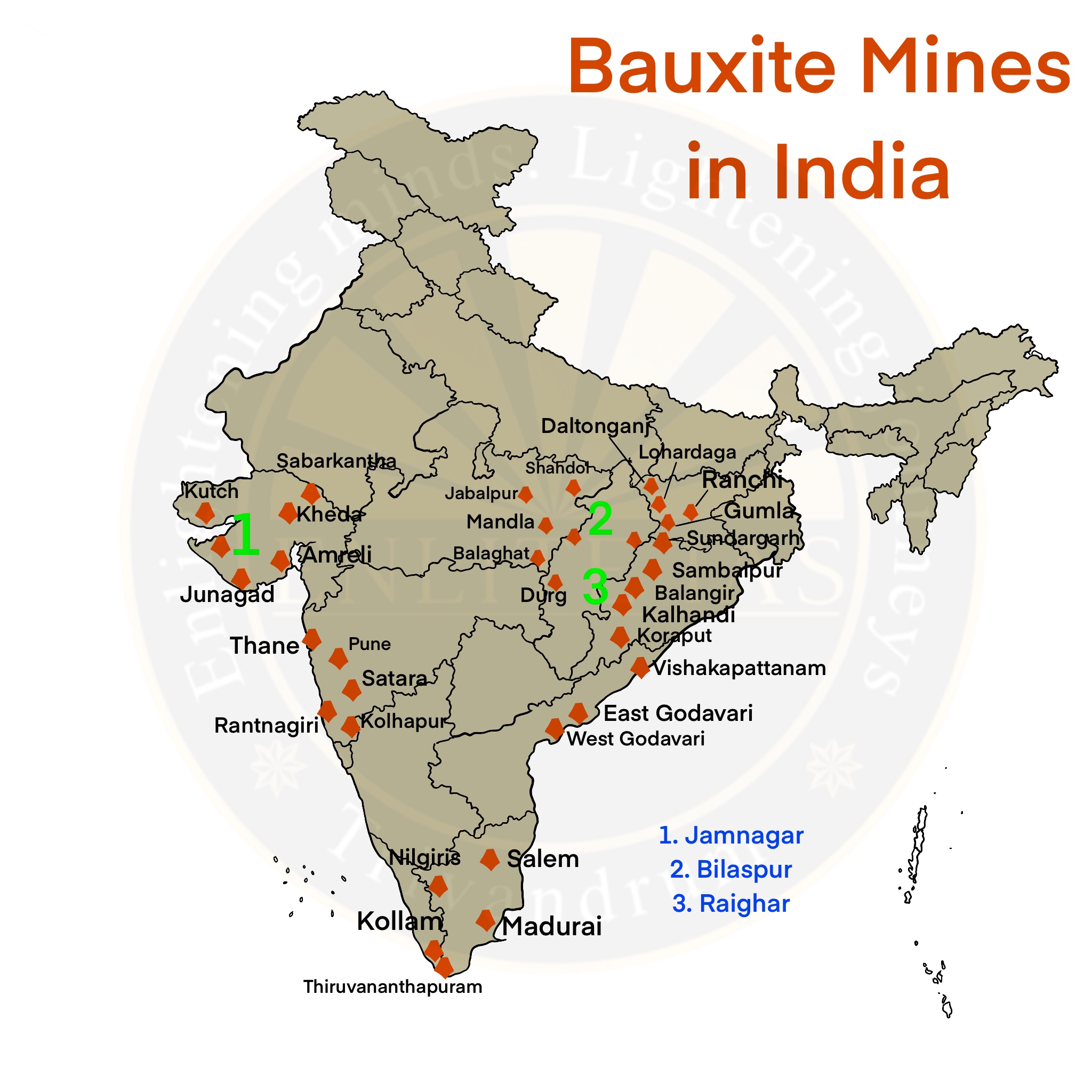 Bauxite Distribution in India | Enlite Cafe